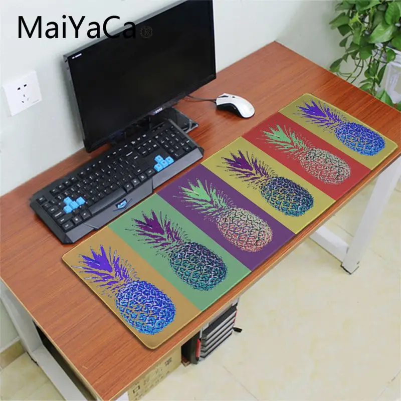 Maiyaca ананас узор, резиновый коврик для мышки игра большая акция Россия игровой коврик для мыши xl клавиатура ноутбук Laptop персональный компьютер Настольный коврик