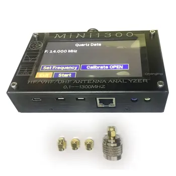 

Mini1300 TFT LCD 0.1-1300MHz HF VHF UHF ANT SWR Antenna Analyzer inner Battery Meter Upgrade From MINI600
