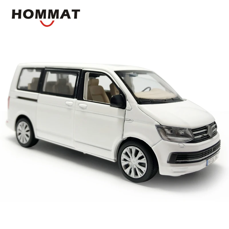 HOMMAT 1:32 T6 Multivan MPV автомобиль фургон модель автомобиля металлический сплав литья под давлением игрушка модель автомобиля коллекция подарок детские игрушки для детей Белый