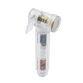 

Transparent Bathroom Toilet Sprayer Head Handheld Ionic Filter Bidet Parts Personal Hygiene High Pressure Diaper Water Saving