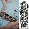 large temporary tattoos rose gun flower fox eye tatoo sleeve women sexy body stickers thigh legs tattoo black water transfer ► Photo 2/6