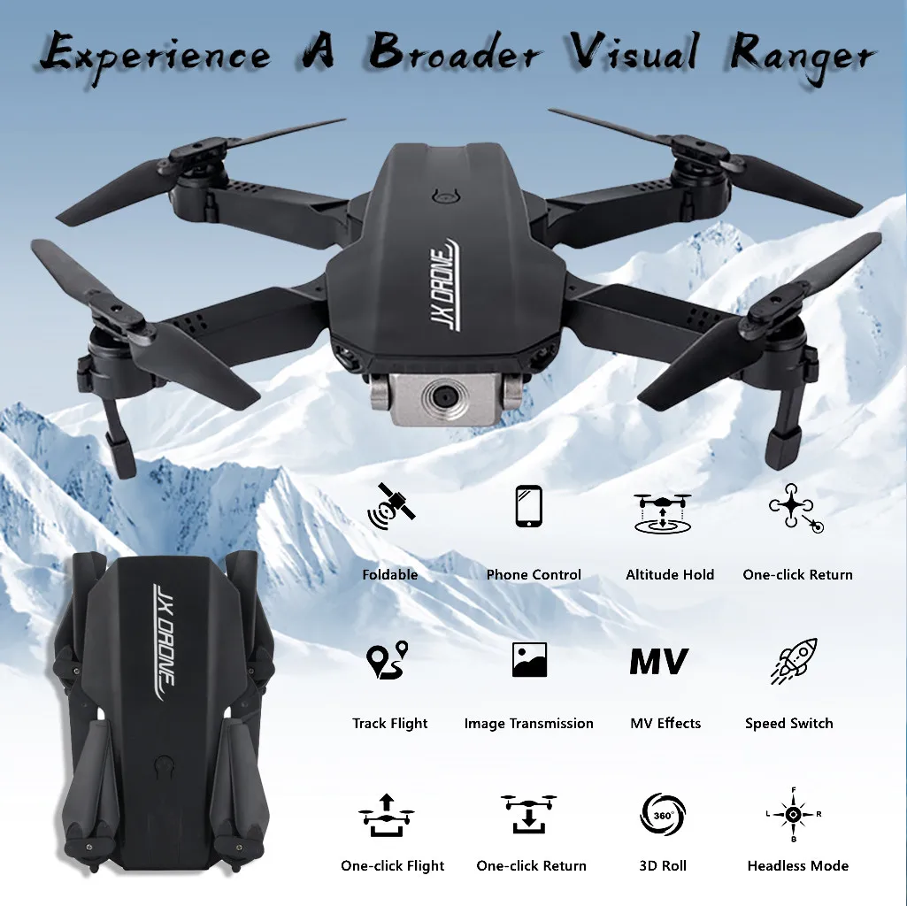 2020 J2 2 4G WIFI FPV 4K HD Двойная камера жест фото 1080P режим удержания высоты