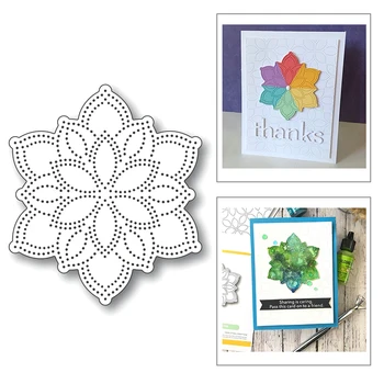 

2020 New Flower Sewing Thread Embossing Background Metal Cutting Dies For Scrapbooking Greeting Card Cut Paper Making No Stamps