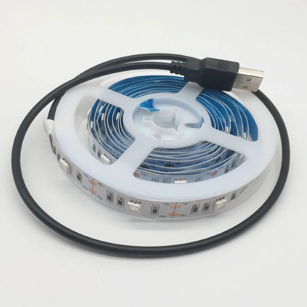 USB DC5V 5050 UV Ultraviolet purple Strip lights 30led/m Non waterproof USB 5V blacklight UV tape lamp for DJ Fluorescence party