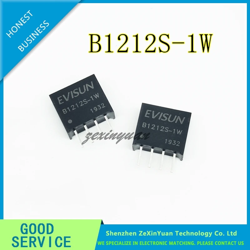 1PCS B1212S-1W 2 DC-DC Power Supply Module Input 12V Dual Output 12 New Original