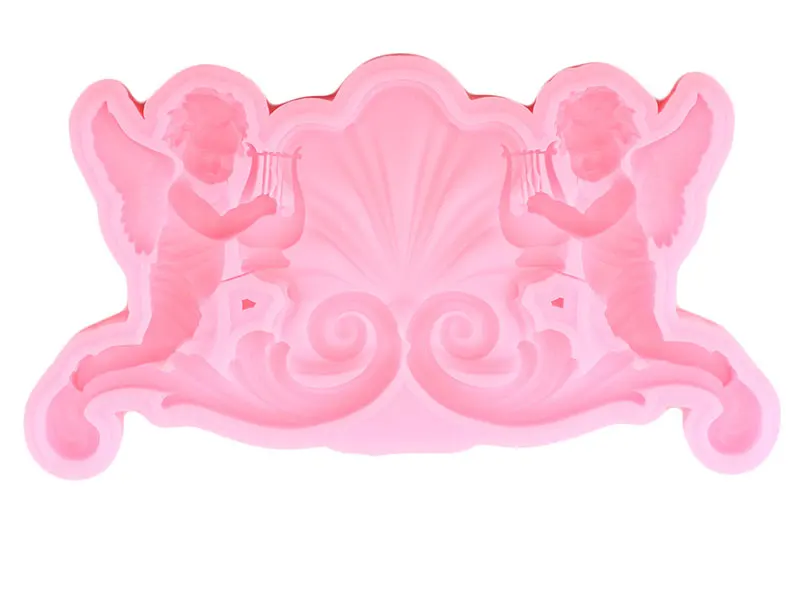 Mujiang Sugarcraft Angel Baby Border силиконовые формы помадка для кекса Форма торт декоративное устройство для шоколада формы для мастики