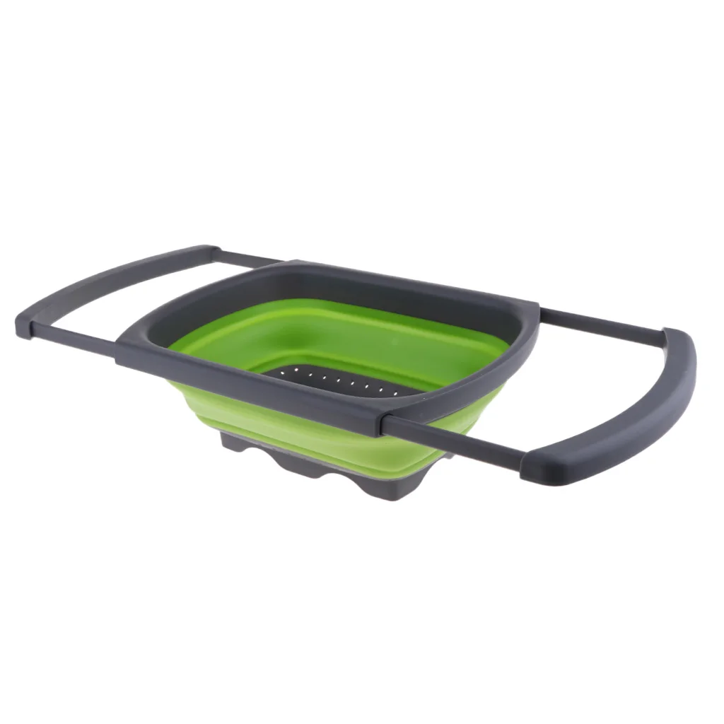 Outdoor Collapsible Sink Dish Drainer Wash Folding Basket Basin for Outdoor Camping Hiking Accessories