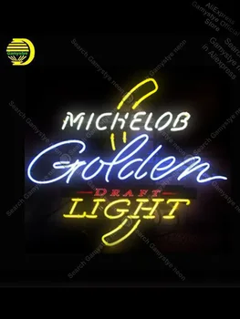 

Michelob Golden Light NEON Signs Lamp Real GLASS Neon Sign Pub Garage Lighted Garage Signs Polis Signage Shop neon sign board