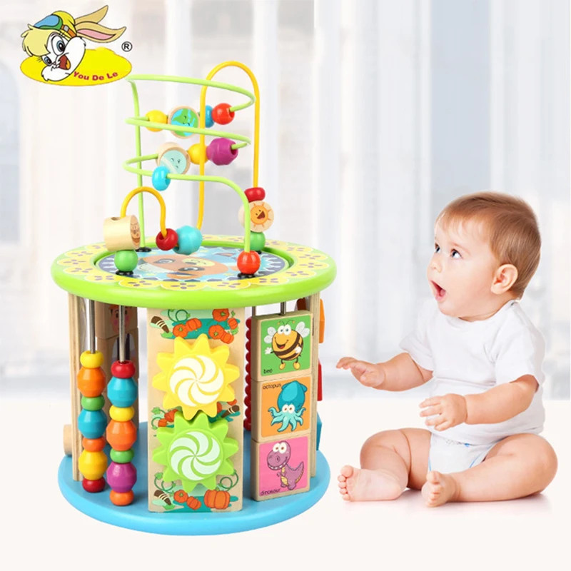 Montessori Wooden toys 10 in 1 Multipurpose Educational Toy Wood Shape Color Sorter for Kids Early Learning Toy For Kids Gift