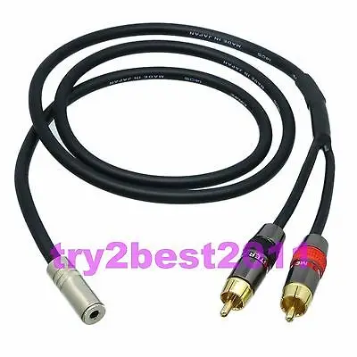 DHL/EMS 10 комплектов 3,5 мм гнездо стерео TRS К 2x RCA TV штекер моно TS Canare L-4E6S кабель-C1