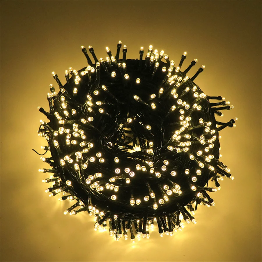 10M 20M 30M 50M 100M LED string Fairy lights holiday Wedding Christmas  Garland Light Outdoor Garden Christmas String Light