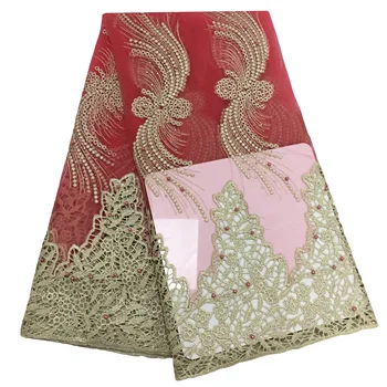 

African lace fabric 2020 High quality Nigerian French lace fabric wedding dress