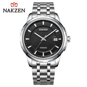 

Mechnical Men Automatic Watch Calendar Classic Business 5ATM Waterproof Stainless Steel Boy Man Wristwatch Relogio Masculino