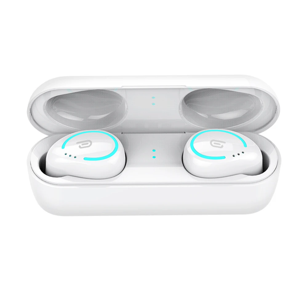 Портативные TWS мини беспроводные Bluetooth V5.0 наушники-вкладыши с шумоподавлением водонепроницаемые спортивные наушники с зарядным устройством