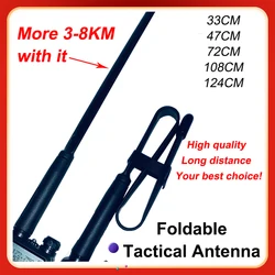 Baofeng – antenne tactique pliable CS de haute qualité pour talkie walkie uv 5r uv 82 sma femelle UV9R UV10R, accessoires Radio 