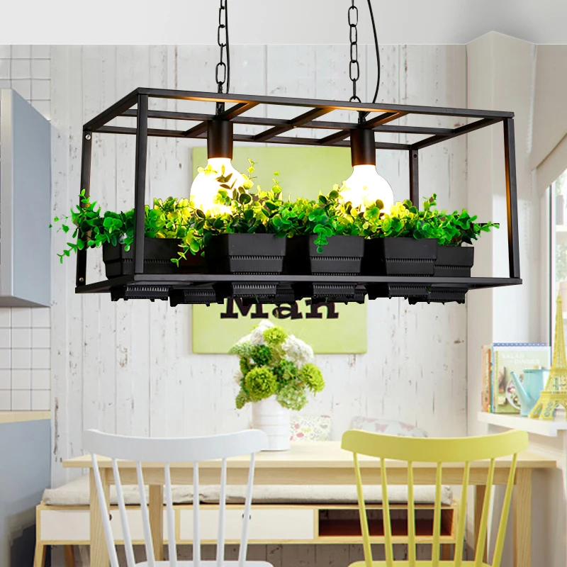 Modern Pendant Light Black Iron Hanging Cage Vintage Led Lamp E27 Industrial Loft Retro Dining Room Restaurant Bar Counter | Лампы и