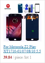 5,5 ''OLED AMOLED дисплей для Motorola Moto Z2 Play сменный сенсорный ЖК-экран для Moto Z2 Play дисплей XT1070 черный белый