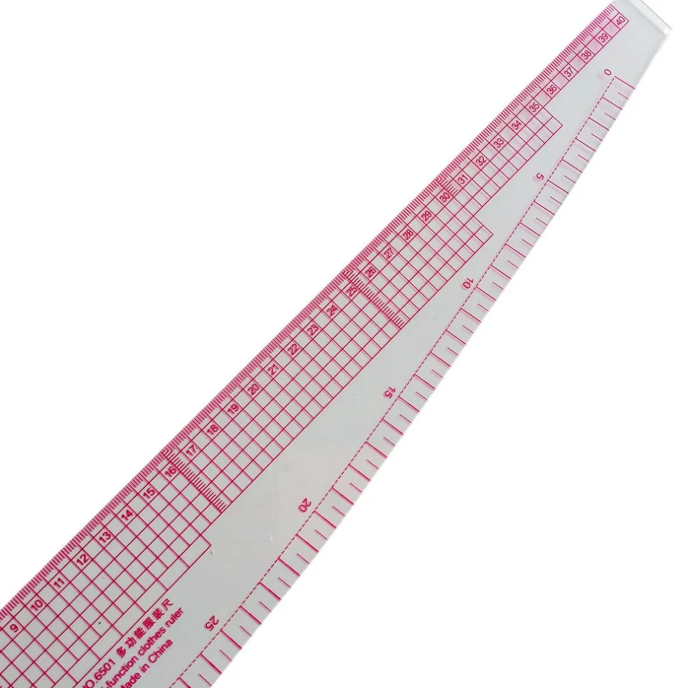 Multifunction 6501 Plastic French Curve Sewing Ruler Measure Tailor Ruler Making Clothing 360 Degree Bend Ruler Tools