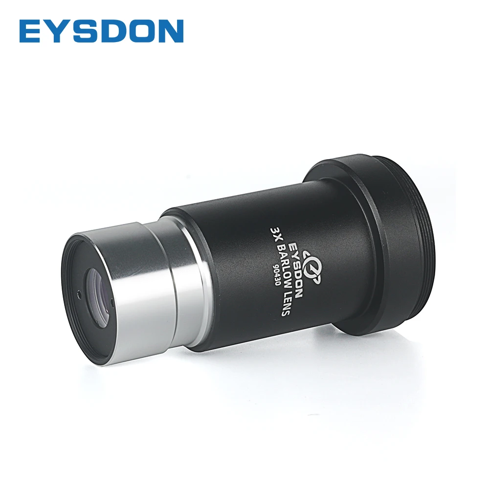 

Линза Барлоу EYSDON 3x, ахроматическая с полным многослойным покрытием, для астрономического телескопа 1,25 дюйма с резьбой адаптера для фотографии камеры M42