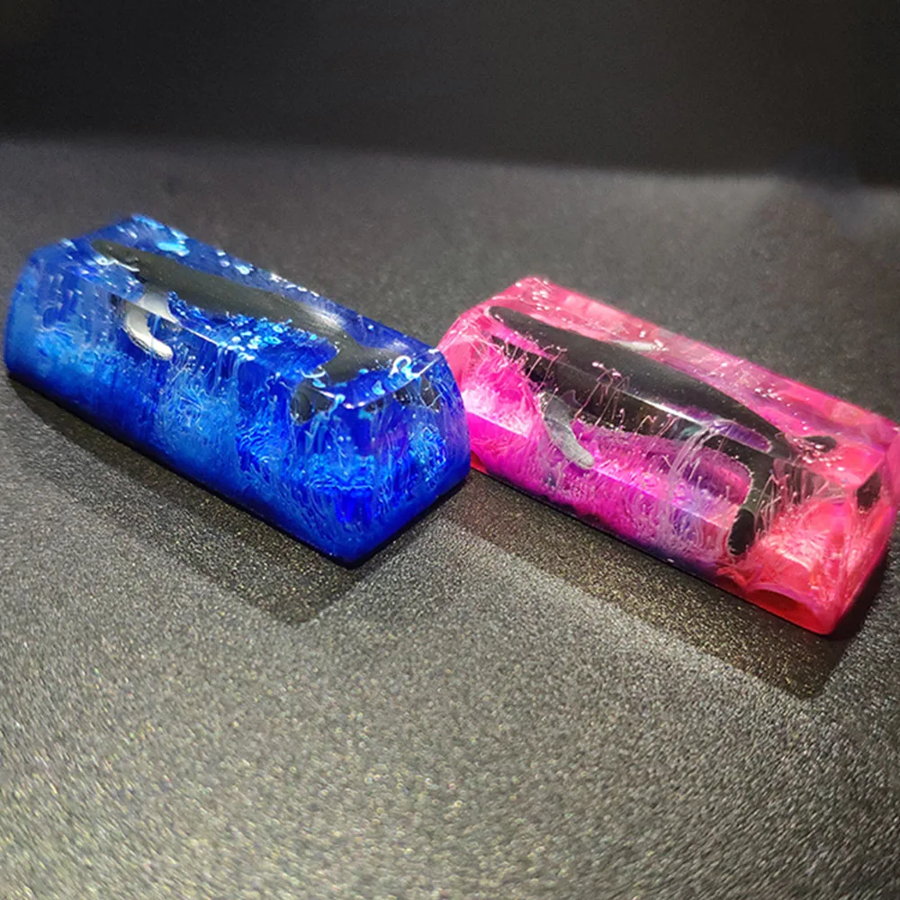 

Whale Resin Keycaps For Cherry Mx Switch Mechanical Keyboard Backlight Spacebar ESC Shift Backspace 1u 2.75u 2.25u 6.25u Keycaps