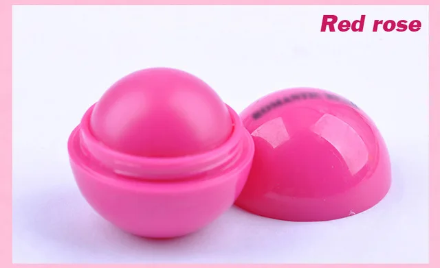 Rose Red 6 цветов из натуральных трав, круглая губная помада для губ, фруктовая мазь для губ, губная помада, Органическая губная помада, блеск для макияжа - Цвет: Rose Red