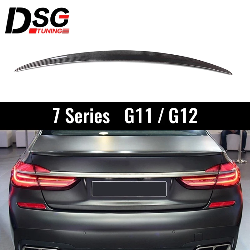 Rear Carbon Fiber Spoiler for BMW G11 G12 7 Series 740i 750i Sedan 2016-2018 Boot Lip Wings