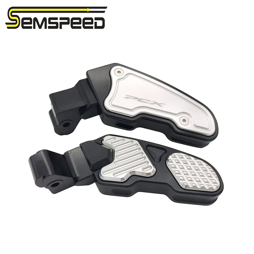 SEMSPEED сзади стопы ног педаль для Honda PCX 125 150 PCX125 PCX150 мотоциклетные Задние подножки шаги ног пластина