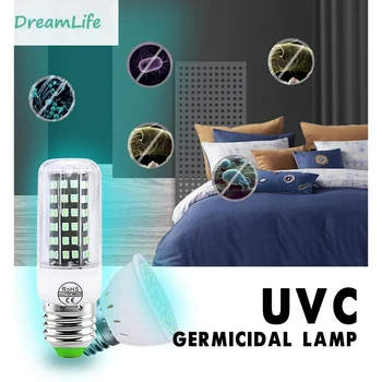 

UVC Germicidal Lamp Disinfection Lamp Corn Lamp UV Ultraviolet Ozone Disinfection Lamp With 112 Powerful Germicidal Lamp Beads