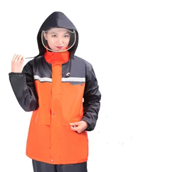 

Waterproof Long Raincoat Ladies Ladies Motorcycle Moto Windbreaker Camping Rain Coat Ladies Men Pants Impermeable Rain Suit W