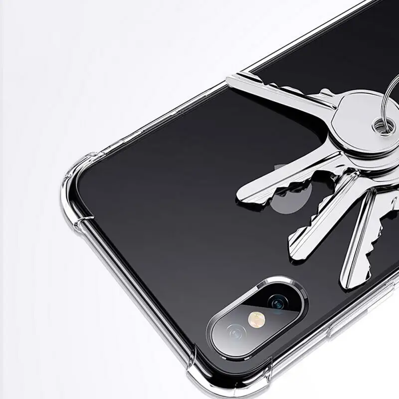 Прозрачный противоударный чехол с рамкой для IPhone 11 Pro Max XR XS 6 6S 7 8 Plus X мягкий полным