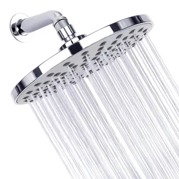 

Bathroom 8-inch Round Electroplating Shower Faucet