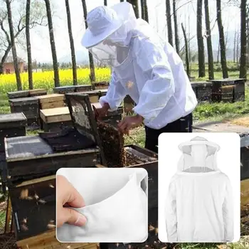 

1pc Protective Beekeeping Suit with Beekeeping Gloves Safe Gloves Bite Protection Veil Hood Body Beekeeping Equipment Bee Tools