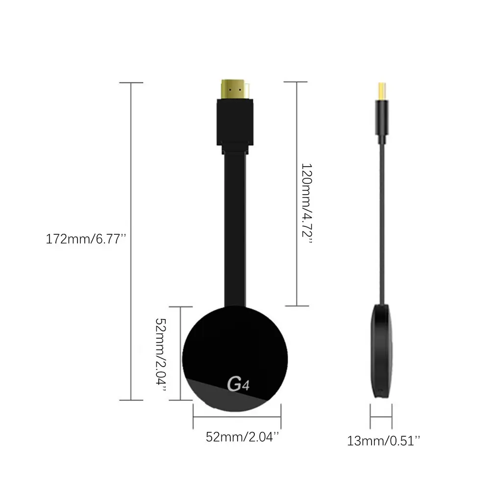 G4 Chromecast хром литой ультра 4K цифровой медиа видео поток HDTV WiFi высокое разрешение HDMI высокая производительность дропшиппинг