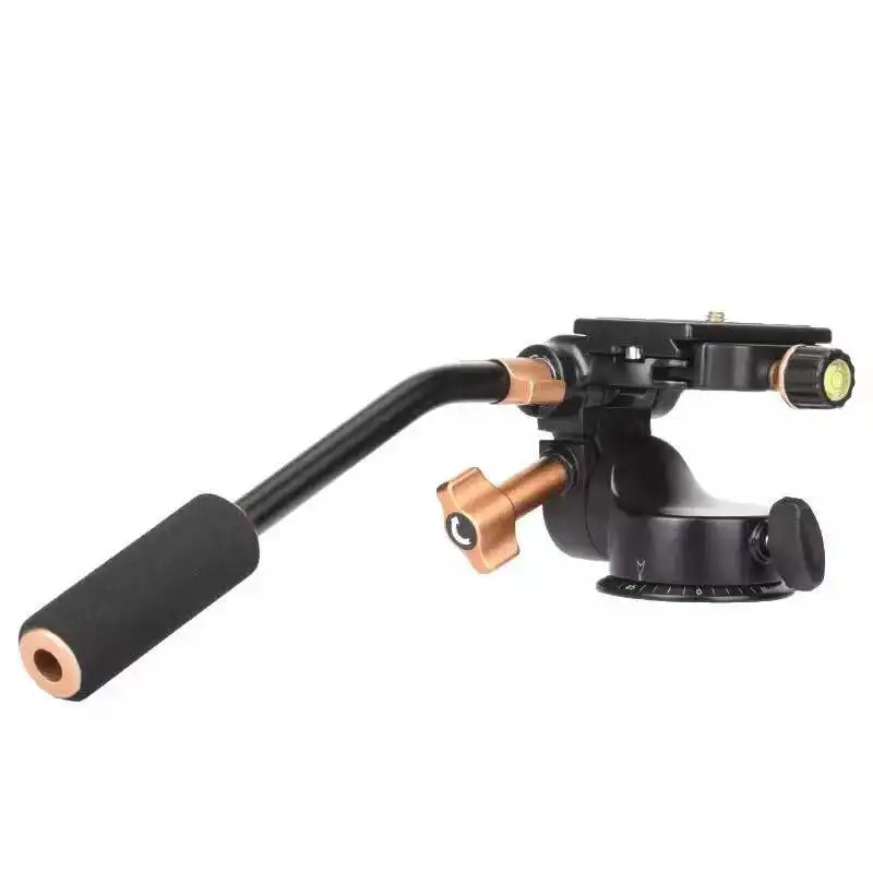 QZSD Q08S Aluminum 3-Way Fluid Head Rocker Arm Video Tripod Ball Head for Canon Nikon Sony Fujifilm DSLR Camera Tripod Monopod tripod ball head camera fluid head