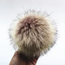 12 см Анти-сжимающий искусственный полиэстер мех помпон для вязаных шапочки Skullies искусственный мех мяч для сумки брелок аксессуары