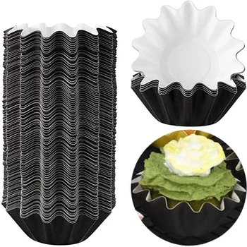 

NEW-100Pcs Cupcake Liners Muffin Paper Cases Baking Cups Pack Reusable & Non-Stick Baking Cups,Standard Muffin Cups