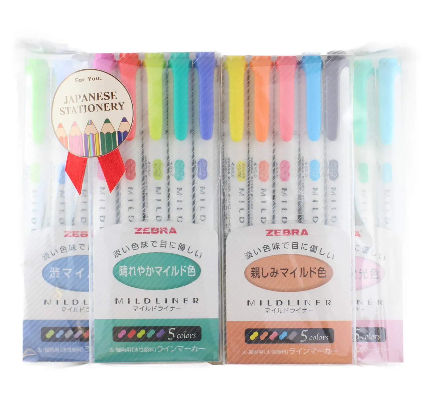 Zebra MILDLINER 5 упаковок (25 цветов) с японскими Канцтовары оригинапосылка [5C/RC/NC/N5C/HC] 10
