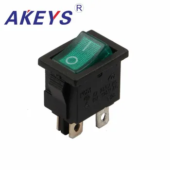 

10PCS KCD1-104N-4P 4PINS Power switch rocker switch with Green light for Sewing machine