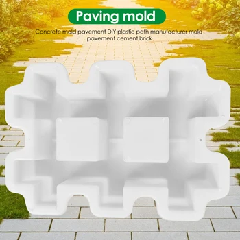 

Garden Pavement Tool Courtyard Walk Concrete DIY Outdoor Paving Flower Mold Imitation Cement Brick Road Path Molds