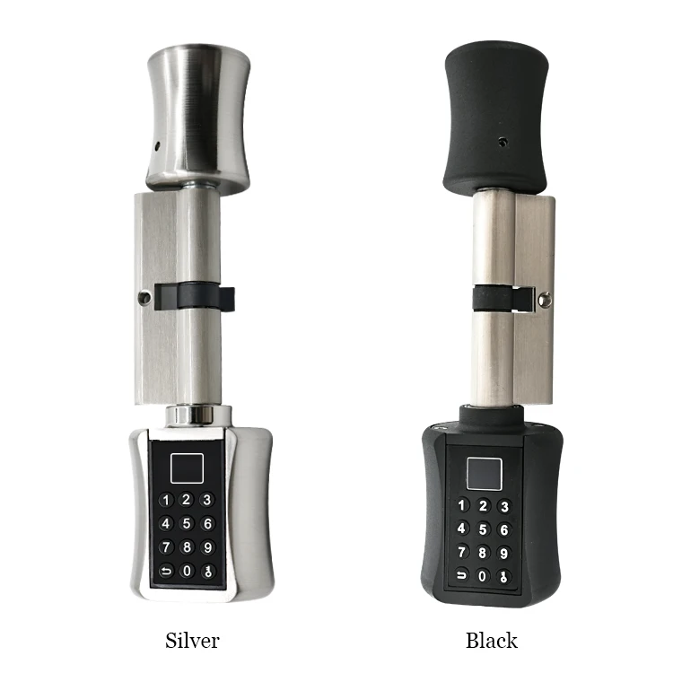

Fingerprint Smart Cylinder Lock password Biometric Electronic door Lock with Code digital Keypad Home intelligent lock wardrobe