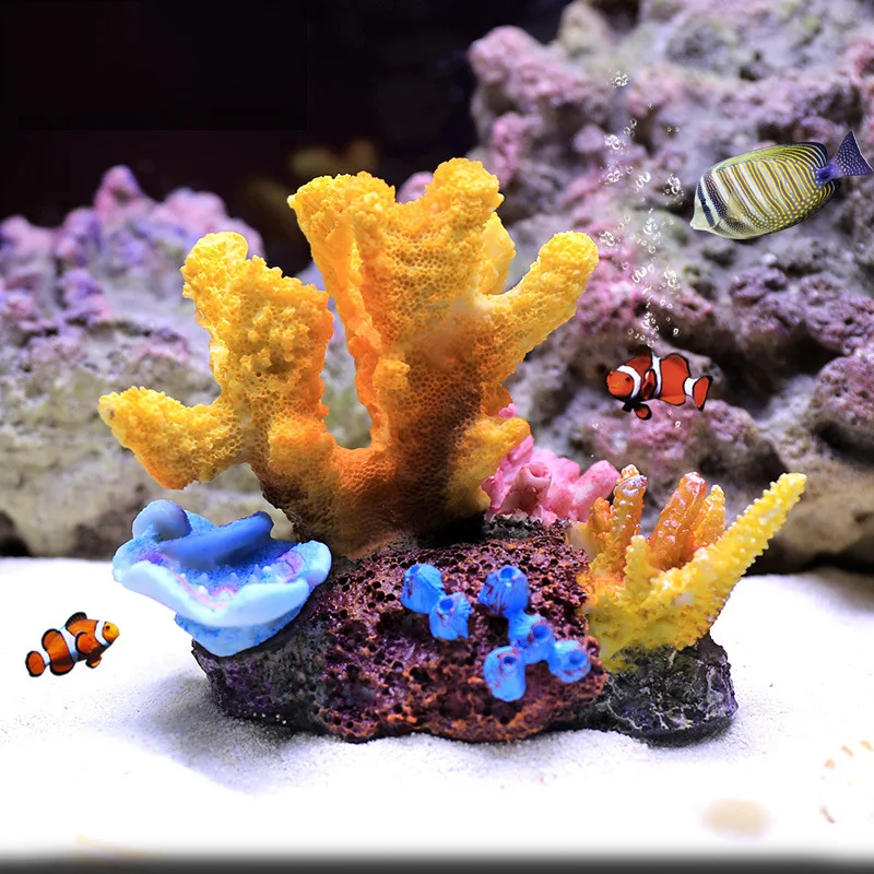 Artificial Resin Coral For Aquarium Fish Tank Underwater decora Ornament  Decor 