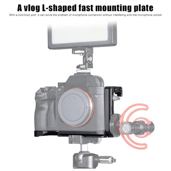 

L Type Quick Release Plate with Cold Boot Universal L Plate for Sony A73 A7R3 A7M3 Camera KQS8