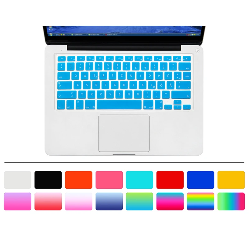 Силиконовый чехол-клавиатура для Apple Macbook Air Pro retina 13 15 17 A1369 A1286 A1398 A1466 A1425 A1278 A1502 использование американской клавиатуры