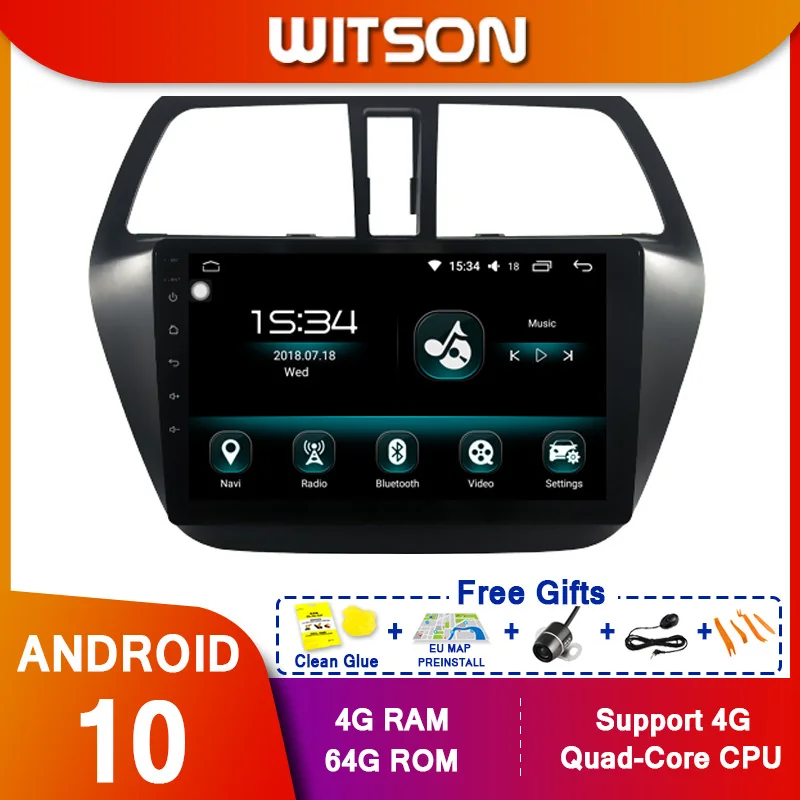 WITSON 9 &quotFULL HD сенсорный экран Android 10 0 Восьмиядерный Автомобильный GPS