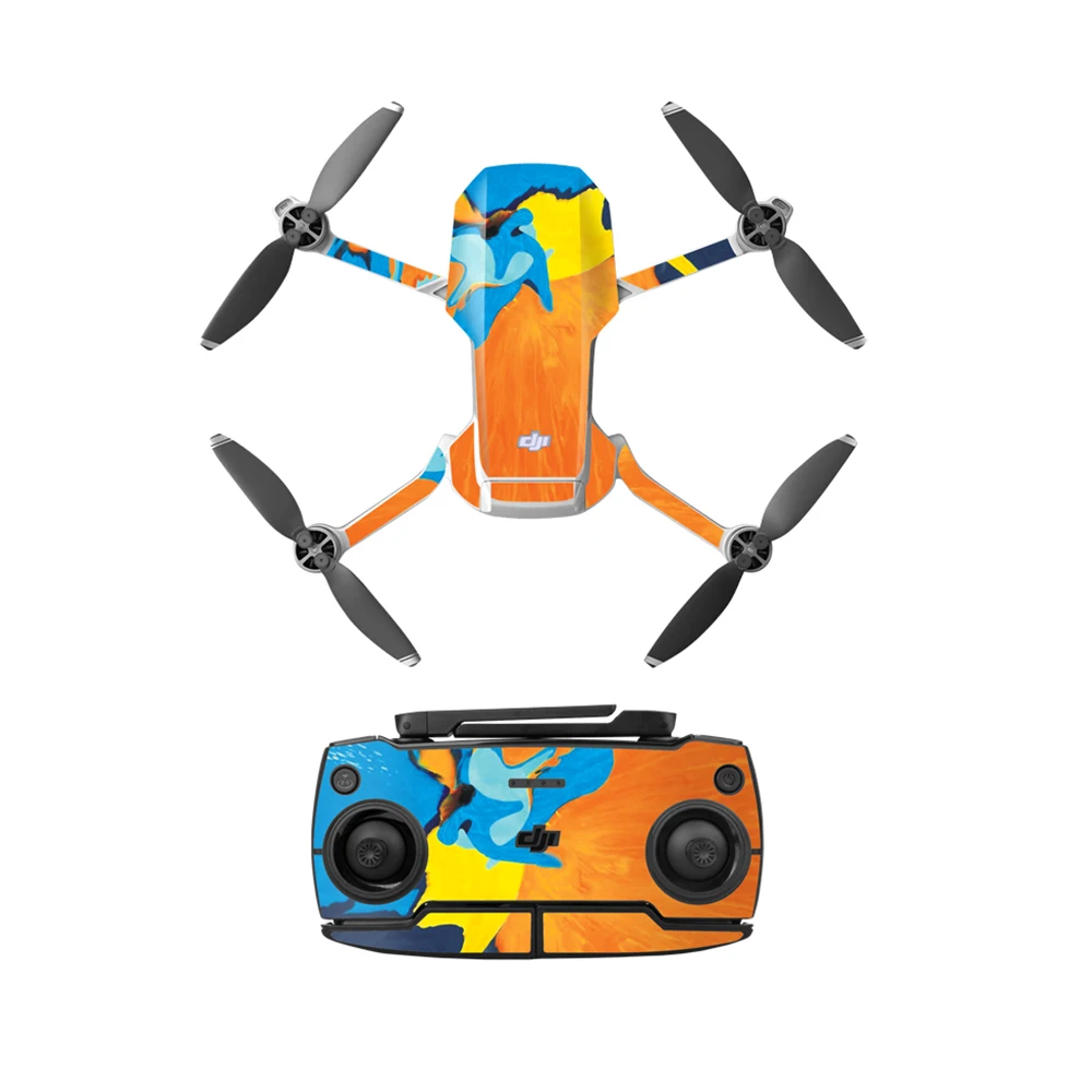 Beautiful watercolor Для DJI MAVIC MINI Body наклейка удаленного контроля Водонепроницаемый устойчивый к царапинам солнцезащитный Дрон защитная пленка орнамент аксессуар - Цвет: Beautiful watercolor
