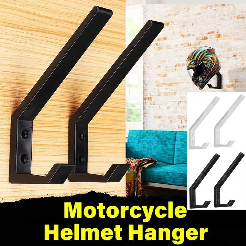 2 Pcs ABS Hook Rack Motorcycle Helmet Holder Hook Jacket Hanger Home Luggage Hook Multipurpose Wall Mount Rack for Kitchen Door