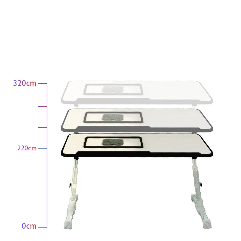  Simple Laptop Table Folding Lifting Bed Desk Cooling Students Reading Studying Desk Computer Desk W