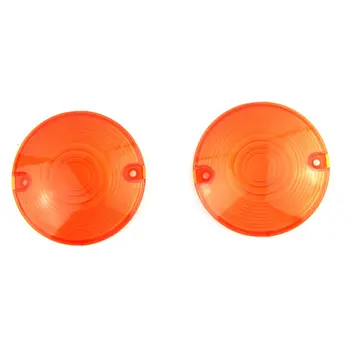 

2Pcs Cycle Motorcycle Turn Signal Lights Indicator Lens Cover Case Bullet Style Turn Signal Light Lens