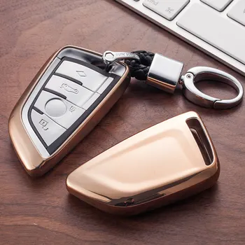 

Soft TPU Car Styling Key Case Key Cover Shell Protector for BMW 528Li 530Li X5 F15 X6 F16 G30 7 Series G11 X1 F48 F39 Keyless