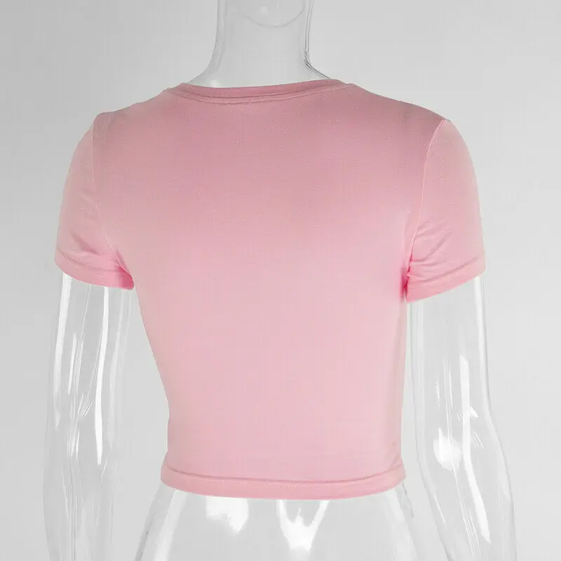 Hb742ba3579a24c27b7bc27e4bf75490dh - Angel Letter Printed Short Sleeve T-Shirts